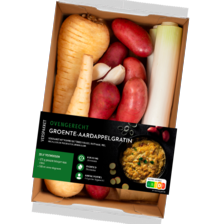 Verspakket groente-aardappel gratin